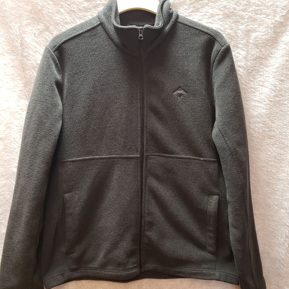 Urban Frontier Gray Full Zip Fleece Sweater